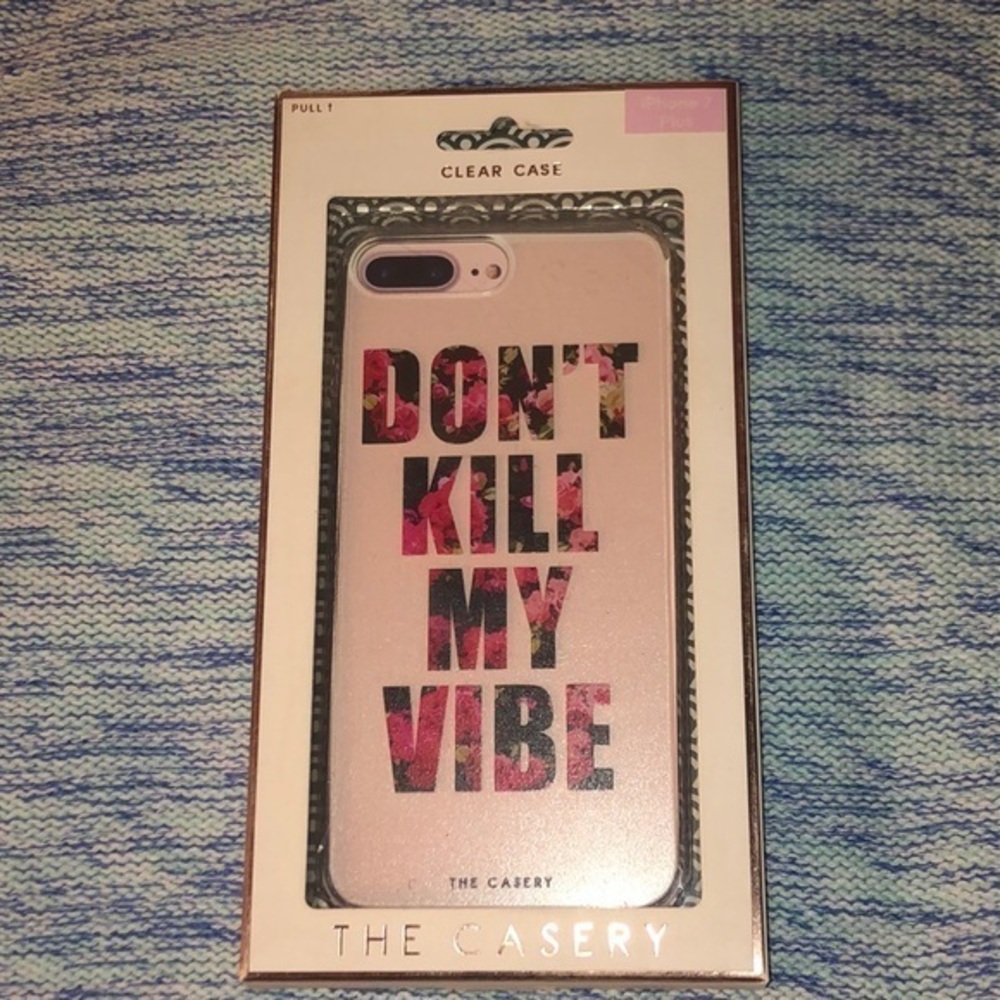 IPHONE 7/8 plus Clear Case “DON’T KILL MY VIBE”